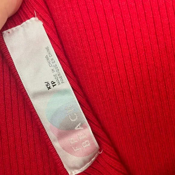 FREE PEOPLE Daniela Sweater Dress in coral/red - Picture 5 of 6